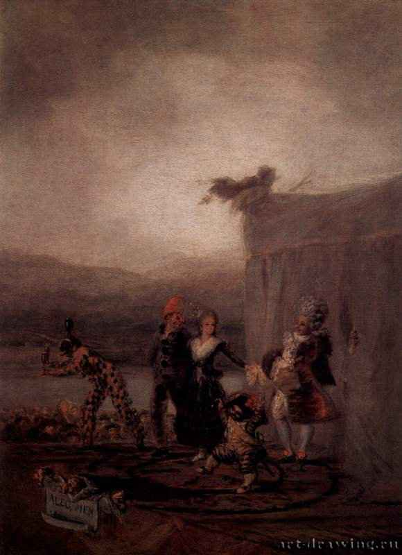 Бродячие комедианты - 179343 x 32 смХолст, маслоРококо, классицизм, реализмИспанияМадрид. Прадо