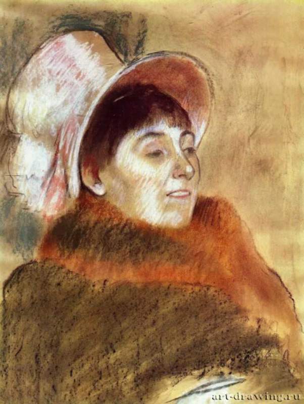 Мадам Дейц-Мони, 1879 г. - Пастель. Национальная Галерея Искусств. Вашингтон. Франция.
