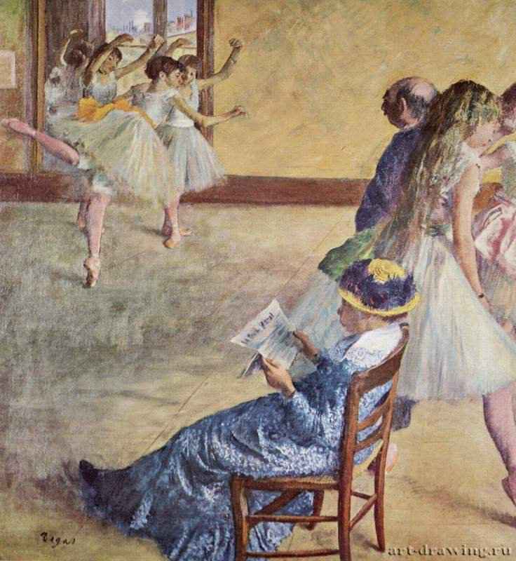 Балетный класс: мадам Кардиналь - 1878 *81 x 76 смХолст, маслоИмпрессионизмФранцияФиладельфия. Художественный музей