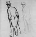Людовик Галеви. 1880 - 324 x 273 мм Уголь (возможно, оттиск с рисунка углем), на бумаге Балтимор (штат Мэриленд). Балтиморский художественный музей Франция
