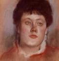 Портрет женщины, 1878 - 1880 г. - Бумага, пастель. Частное собрание. Франция.