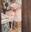 Танцовщица в своей уборной, 1879 г. - Пастель; 60 x 43 см. Собрание доктора Оскара Райнхардта. Винтертур. Франция.