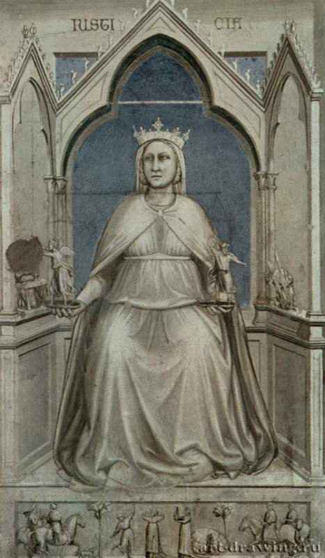 Джотто ди Бондоне: Аллегория Справедливости (Правосудие), 1304 - 1306 г.