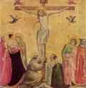 Распятие с Марией и Иоанном - 1300 *45 x 44 смКаштанГотика, раннее ВозрождениеИталияМюнхен. Старая Пинакотека