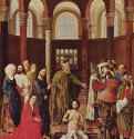 Воскрешение Лазаря. Середина 15 века - 122 x 92 смДеревоНидерландыБерлин. Картинная галерея