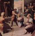 Фрески палаццо Бинди Сегарди, Жертва Селевкия из Локриды. 1524-1525 * - 100 x 130 смФрескаМаньеризмИталияСиена. Палаццо Казини Казуччини