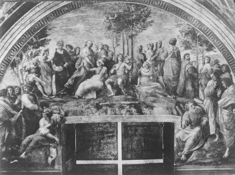 Рафаэль: Фреска (Парнас) в Станца делла Сеньятура в Ватикане. 1509 -1511